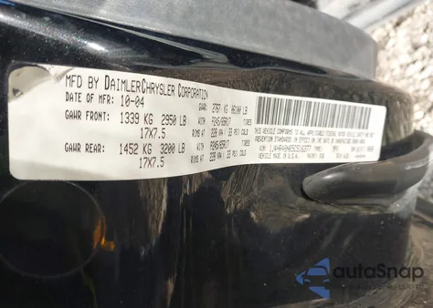 2005 Jeep Grand Cherokee Laredo из США, поврежденный, VIN 1J4HR48N65C516377